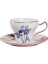 Ingiliz Retro Kahve Fincanları ve Tabağı Altın Kolu ile Set Seramik Cappuccino Öğleden Sonra Çay Bardağı Çay Seti ile Hediye Kutusu Drinkware | (Yurt Dışından) 1