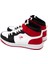 Orthopedix 1839 Anatomik Unixes Bağcıklı Yüksek Bilekli Sneaker Spor Ayakkabı Siyah Beyaz Kırmızı 4