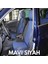 Nissan Qashqai Lüx Oto Koltuk Minderi Ön Arka 5'li Set Elegance Serisi Mavi Siyah 1