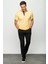 Erkek Polo Yaka T-Shirt Sarı 4