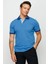 Erkek Polo Yaka Cepli Jakarlı Tshirt Saks 2