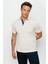 Erkek Polo Yaka Düğmeli Cepli T-Shirt Taş 1