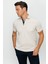 Erkek Polo Yaka Düğmeli Cepli T-Shirt Taş 3