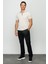 Erkek Fermuarlı Polo Yaka T-Shirt Taş 3
