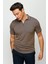 Erkek Fermuarlı Polo Yaka T-Shirt S.kahve 2