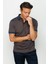 Erkek Polo Yaka Cepli Jakarlı Tshirt Kahve 1
