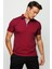 Erkek Polo Yaka T-Shirt Bordo 1