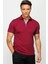 Erkek Polo Yaka T-Shirt Bordo 2
