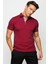 Erkek Polo Yaka T-Shirt Bordo 5