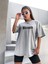 DAXİS Sportwear Company Kadın Belesed Baskılı Oversize Tshirt Daxis Sportwear Company 1