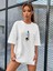 Gezegenler Baskılı Kadın Oversize Tshirt-Daxis Sportwear Company 3