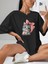 Kadın Sevimli Kedi Baskılı Oversize Tshirt Daxis Sportwear Company 3