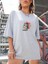 Kadın Sevimli Kedi Baskılı Oversize Tshirt Daxis Sportwear Company 2