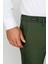 Erkek Beli Lastikli Yan Cepli Koton Pantolon Yeşil 5