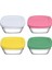 Pudding Silikon Kapaklı Cam Saklama Kabı 4 Lü Kahvaltılık 11 cm 96840 2