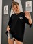 Kadın Küçük Kalp Baskılı Oversize Tshirt Daxis Sportwear Company 4