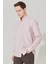 ALTINYILDIZ CLASSICS Erkek Beyaz-kiremit Slim Fit Dar Kesim Düğmeli Yaka Armürlü Gömlek 2