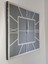 Silver Quare Smoked Model Gümüş Füme Renk 60 Cm x 60 Cm Dekoratif Aynalı Duvar Saati 1