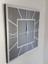Silver Quare Smoked Model Gümüş Füme Renk 60 Cm x 60 Cm Dekoratif Aynalı Duvar Saati 4
