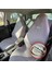 Nissan Micra Oto Koltuk Servis Kılıfı Gri Likralı Esnek Tüm Araç Modellerine Uygun Universal 1