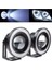Üniversal Mercekli Angel Sis Farı Metal Su Geçirmez 76 mm Beyaz Halkalı Angel Eyes 1