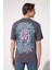 Loose Fit Rahat Kesim %100 Pamuk Bisiklet Yaka Pembe Tişört 1
