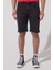 Regular Fit Normal Kesim Normal Bel Siyah Esnek Jean Kot Şort 1