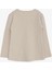 Kız Çocuk Uzun Kollu Tişört Güpürlü 1-4 Yaş, Bej 4