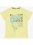 Girls & Boys Erkek Çocuk Tişört Yazı Baskılı 8-14 Yaş, Neon Sarı 1