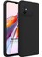 Matte Silicone Xiaomi Redmi 12C Kılıf Siyah 1