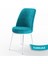 Concept Zen Serisi Açılabilir Beyaz Mermer Desen Mdf 80X132 Mutfak Masası Takımı 6 Sandalye 4