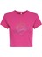 Sıfır Yaka Fuşya Kadın T-Shirt 15286662 1