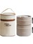 Taşınabilir Thermos 304 Paslanmaz Çelik Yalıtımlı Öğle Yemeği Kutusu Sızdır Köplü Kova Öğrenci Öğle Yemeği Kutusu Çok Katmanlı Yuvarlak Bento Kutusu (Yurt Dışından) 1