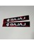 Yazılı Kırmızı Arka Maşa Sticker 1