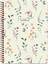 16.5X22.5 Çizgili Defter Çiçek - Krem 1