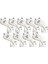 Golf Ipucu Kafası, Eğitim Ekipmanı Aksesuarlarını Kapsar Kedi Desen Atıcı 9pcs Demir Beyaz (Yurt Dışından) 1