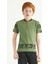 ZepkidsErkek Çocuk Yakası Düğmeli Kolları Camp Keep Baskılı Tshirt 8-12 Yaş 2