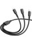 3in1 USB Kablo Lightning + Micro + Type-C 3'ü 1 Arada Lightning/micro-Usb/usb-C Için Şarj Kablosu 1metre 2A Akım BX71 2