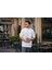 Cep Detaylı Oversize Örme T-Shirt - Beyaz 5