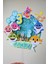 Baby Shark Temalı - Kız/erkek Çocuk/bebek Doğum Günü - Kişiye Özel Çubuklu Pasta Süsü - Cake Topper 1