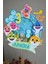 Baby Shark Temalı - Kız/erkek Çocuk/bebek Doğum Günü - Kişiye Özel Çubuklu Pasta Süsü - Cake Topper 3