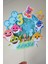 Baby Shark Temalı - Kız/erkek Çocuk/bebek Doğum Günü - Kişiye Özel Çubuklu Pasta Süsü - Cake Topper 4