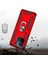 Xiaomi Redmi 12C Kılıf Military Ring Holder Kırmızı 3