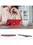 Xiaomi Redmi 12C Kılıf Military Ring Holder Kırmızı 5