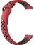 Tecno Watch 2 Kordon Delikli Çift Renk Silikon Kırmızı 1