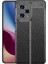 Xiaomi Redmi Note 12 Pro 5g Kılıf Niss Silikon Deri Görünümlü Siyah +Nano Glass 1