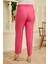 Büyük Beden Fuşya Kumaş Pantolon 2