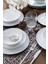 Elegant 24 Parça 6 Kişilik Yemek Takımı Gümüş 1
