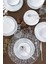 Elegant 24 Parça 6 Kişilik Yemek Takımı Gümüş 2