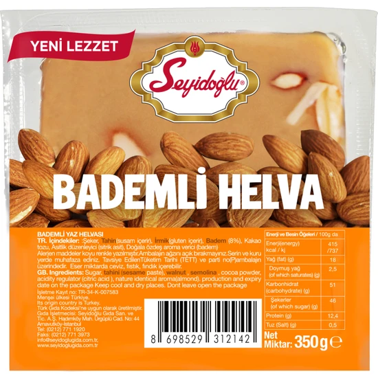 Seyidoğlu Yaz Helvası Bademli 350 gr